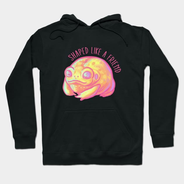 Friend Shaped Frog Hoodie by hollowedskin